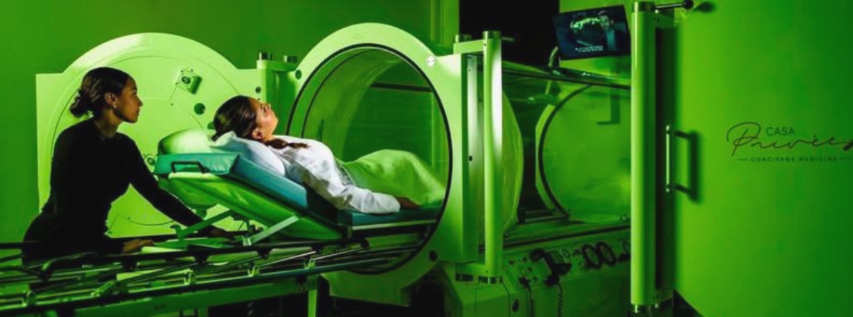 Miami HBOT treatments for skin rejuvenation and mental wellness at Casa Privee.